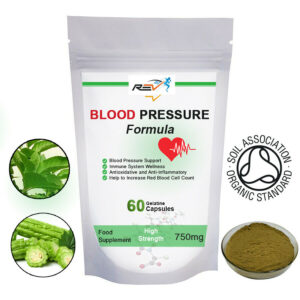 Blood Pressure Support & Immune System Supplement 100% ORGANIC 60 Capsules